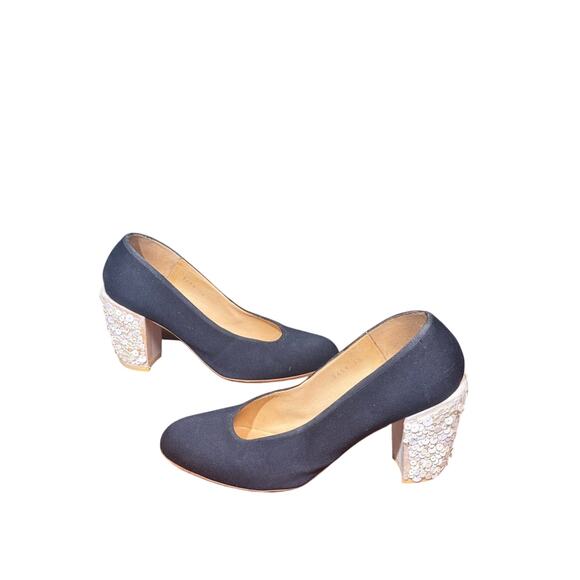 Vintage Dries Van Noten block heels size 38 euro - Picture 1 of 11